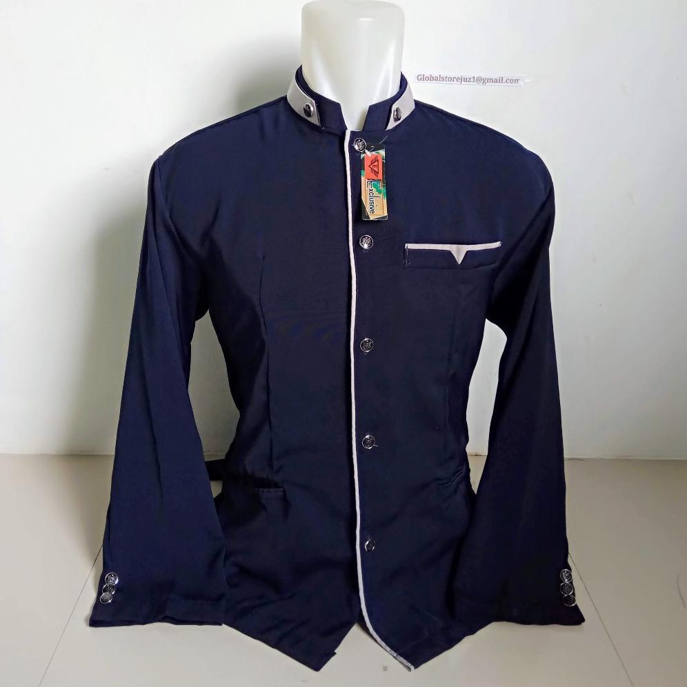 KAVELLEWORKS JASKO JAS KOKO LIS POLOS KOMBINASI  TERLARIS JASKO ABU TUA LIS HITAM PUTIH KUNING MERAH