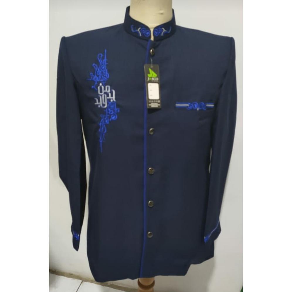 VIREKAMART BESKAP JAS KOKO MOTIF MANJADA WAJADA PRIA MUSLIM PREMIUM MODERN BORDIR LENGAN PANJANG S-X