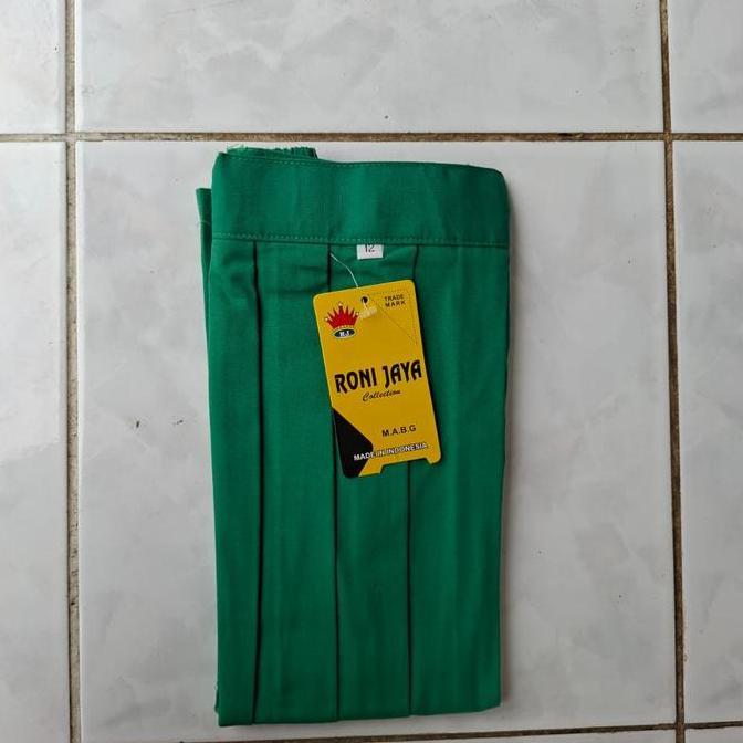LIFESTYLE Rok Sekolah SD Jumbo Rempel Mayung Pinggang Karet Merah Hijau Coklat Hitam Putih Pinggang 