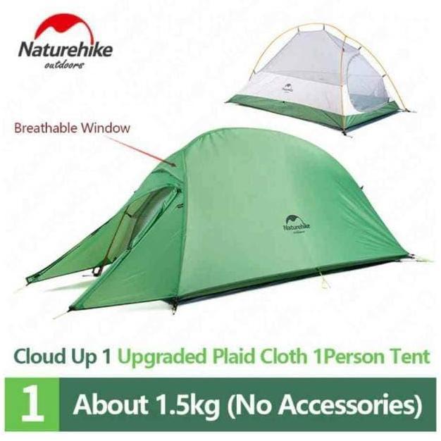 Terlaris Tenda Cloud Up 1 210T Naturehike Nh18T010-T (Upgrade Version)