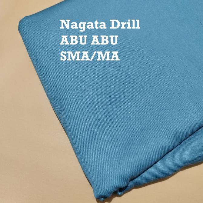 LIFESTYLE Nagata Drill Abu Abu SMA Lebar 150 Kain Seragam Sekolah Kain Celana SMA Kain Celana Abu Ab