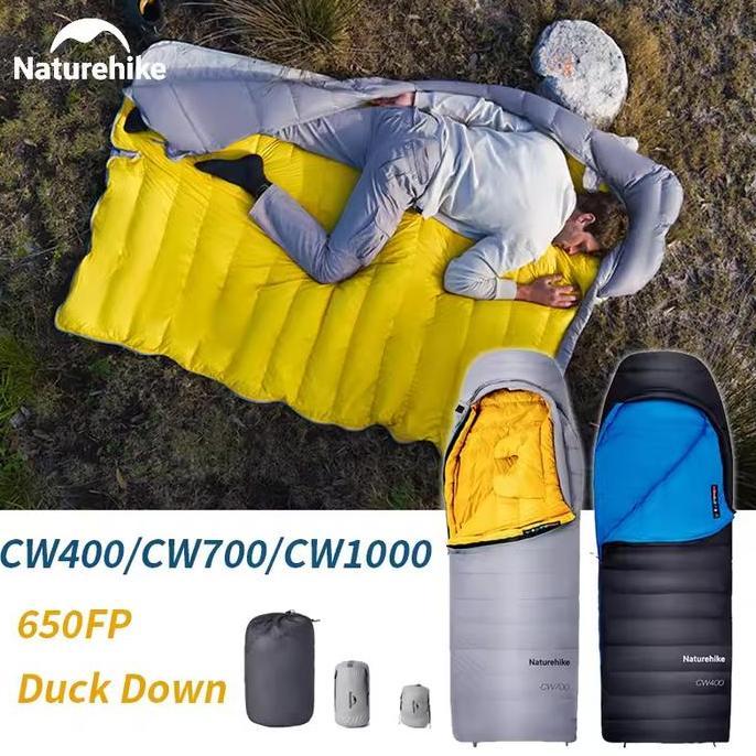 Terlaris Sleeping Bag Hiking Camping Ultralight Cw1000 Duck Down Naturehike Nh22Yd002