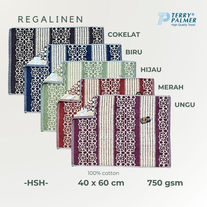 Keset TERRY PALMER Handuk Kaki HSH Motif Minimalis 40x60 Katun High Quality Bathmat Pure Cotton 100%