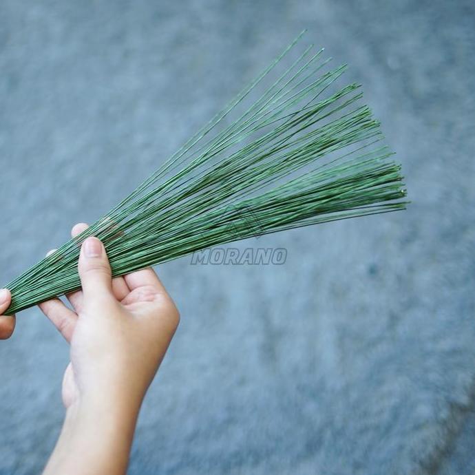 Fiore- [1 Pack 100 Pcs] Stick Bunga Kawat Tangkai Bunga Ranting Bunga StickBuketBunga Besi Bunga Kaw