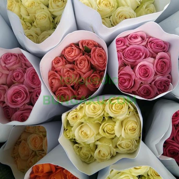 Fiore- Bunga Mawar Asli Fresh 10 Tangkai / Bunga Mawar Asli Murah