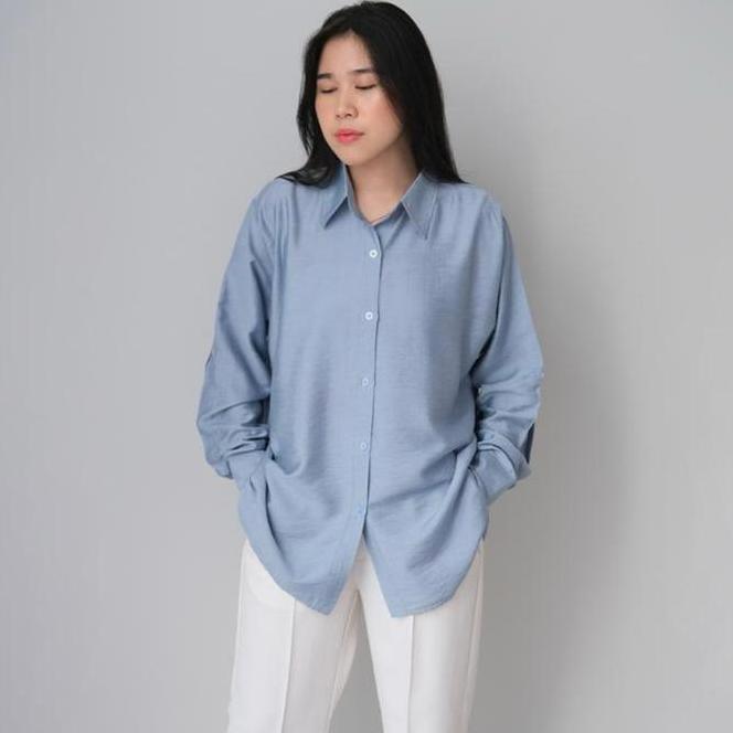 Kemeja Rayon Twill Kemeja Rayon Twill Premium Terbaru Atasan Wanita Polos