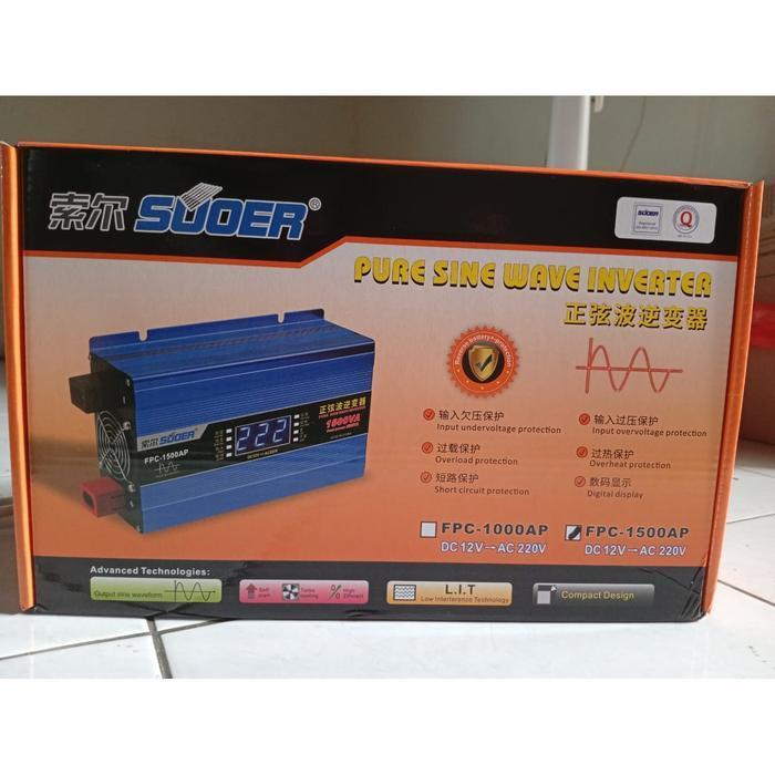 Pure Sine Wave PSW Inverter Suoer FPC 1500 watt