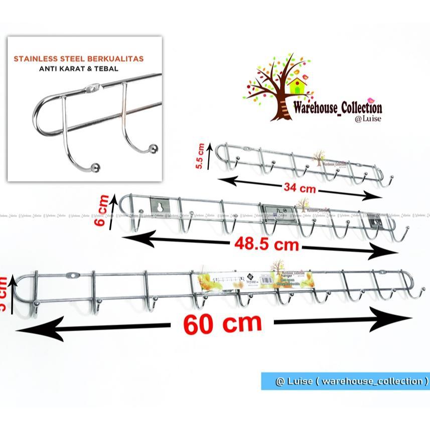 Capstock / Kapstok Gantungan Baju Stainless / Gantungan Baju Stainless / Gantungan Dinding