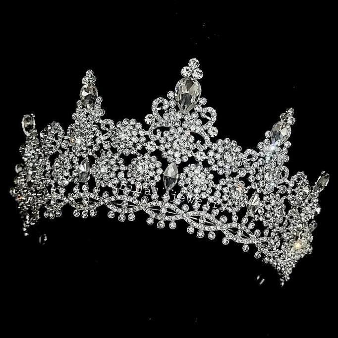 Mahkota Calla - Mahkota Pengantin Mewah Besar - Mahkota Pagent NS