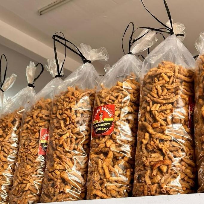 MAKANAN RINGAN ENAK USUS CRISPY PAKET USAHA 2KG - RENYAH, GURIH, TIDAK AMIS - SNACK, FOOD MAKANAN CA