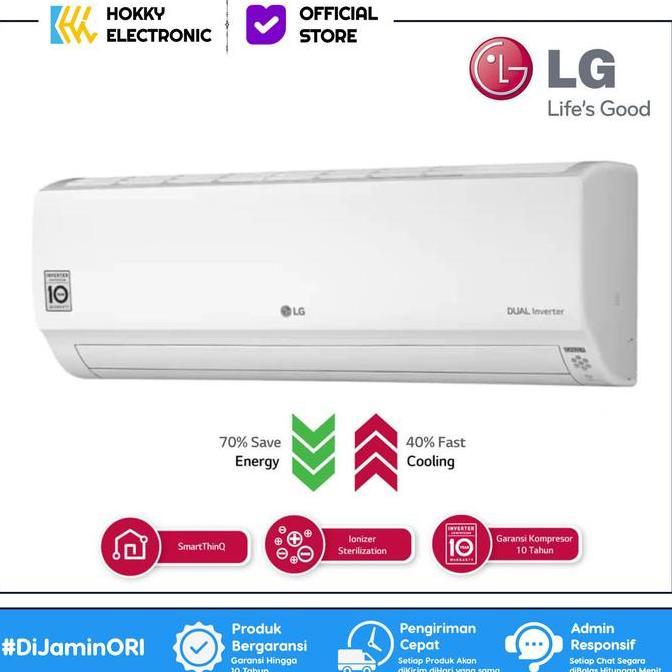 LG T05EV5 AC 1/2 PK LG T 05EV5 AC LG 1/2 Pk Dual Cooling Inverter Smart System AC Split 1/2 PK LG T0