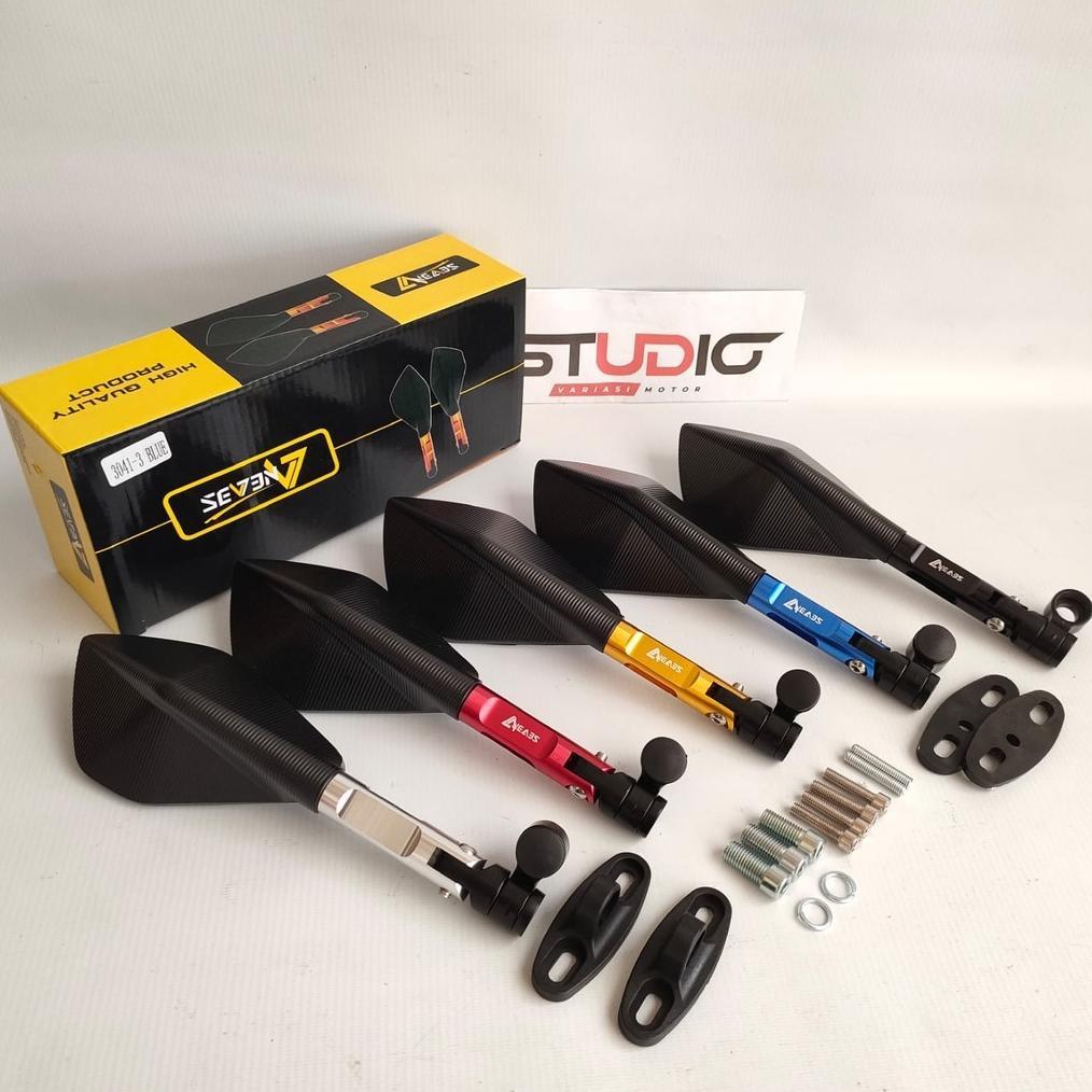 CUCI GUDANG Spion TOMOK V2 V5 AGRAS Alumunium CNC Universal Motor