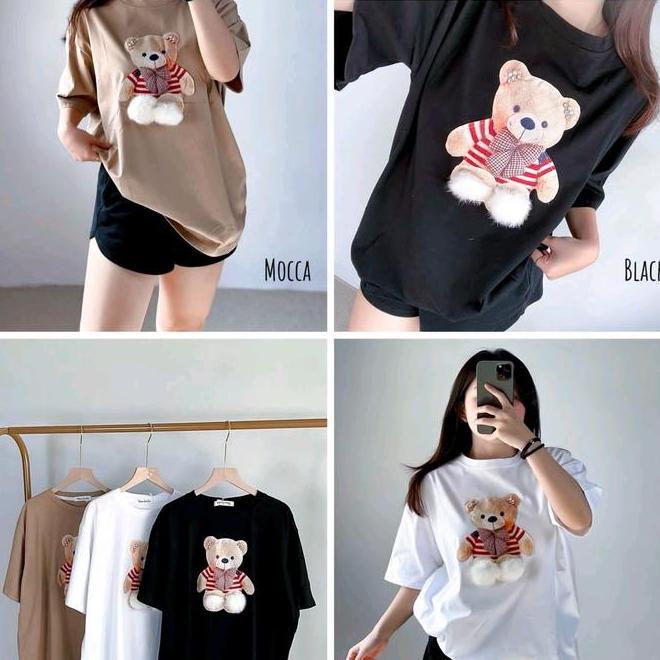 Kaos Oversize Ribbon Bear Kaos Oversize Ribbon Bear 2502