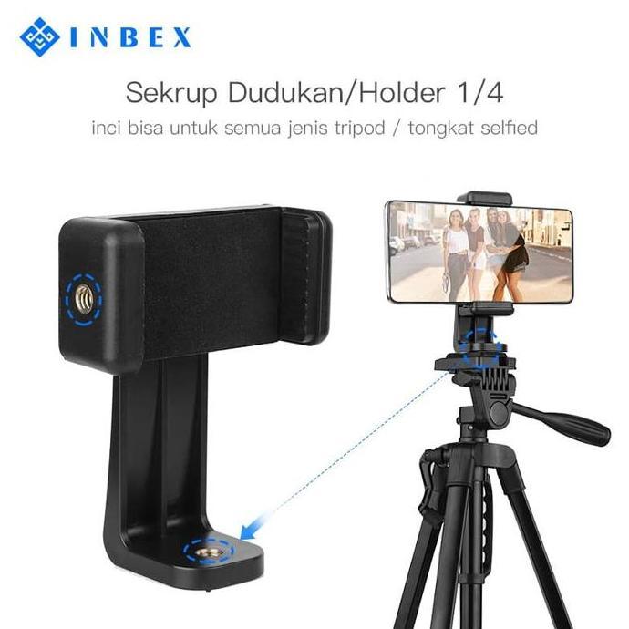INBEX Tripod Phone Holder/Tripod Mount Adapter Smartphone Holder
