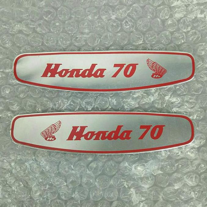 Sticker Tangki Almunium Sticker Tangki Almunium Honda C70 C 70 Pispot