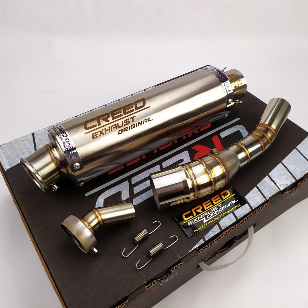 BEST DEALS ORIGINAL KNALPOT RACING CREED EXHAUST + SLIP ON + DB KILLER FOR CBR 150R CB150R NINJA 250