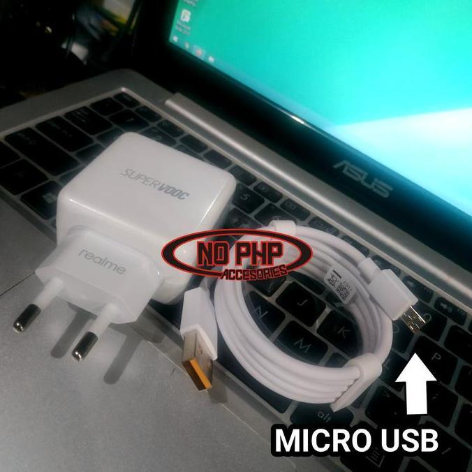 CHARGER REALME 3 PRO REALME 5 VOOC FLAS CHARGER ORIGINAL MICRO USB
