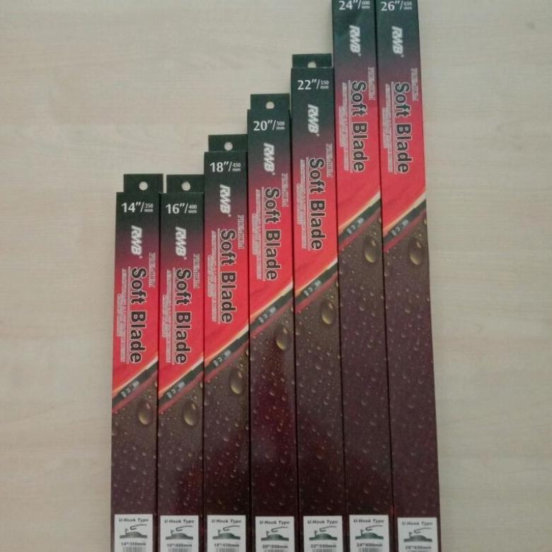 BESTPROMO WIPER MOBIL BANANA RWB / WIPER FRAMELESS RWB / WIPER RWB SOFTBLADE