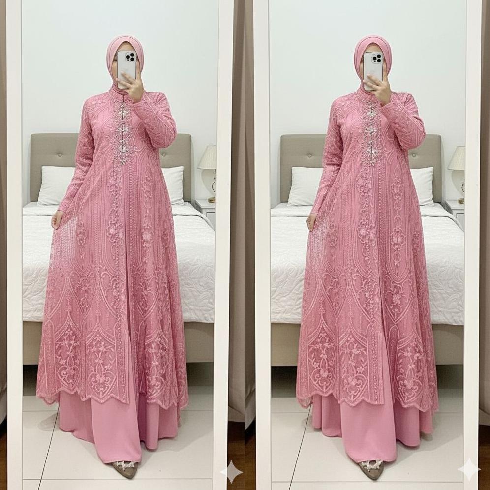 Laksmi Dres Produk Terbaru Baju Pesta Mewah Elegan Terbaru 2025 Premium Pakaian Muslim Wanita Simpel