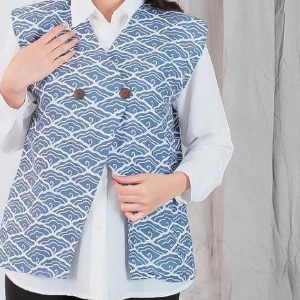 Baju Atasan Vest Baju Atasan Vest Batik Wanita Motif Rompi Kasual