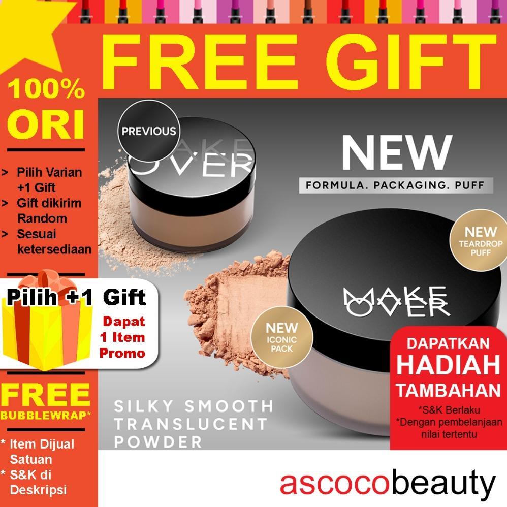 NEW MAKE OVER Silky Smooth Translucent Powder Bedak Tabur Loose Transparan 35g Makeover *ascocobeaut