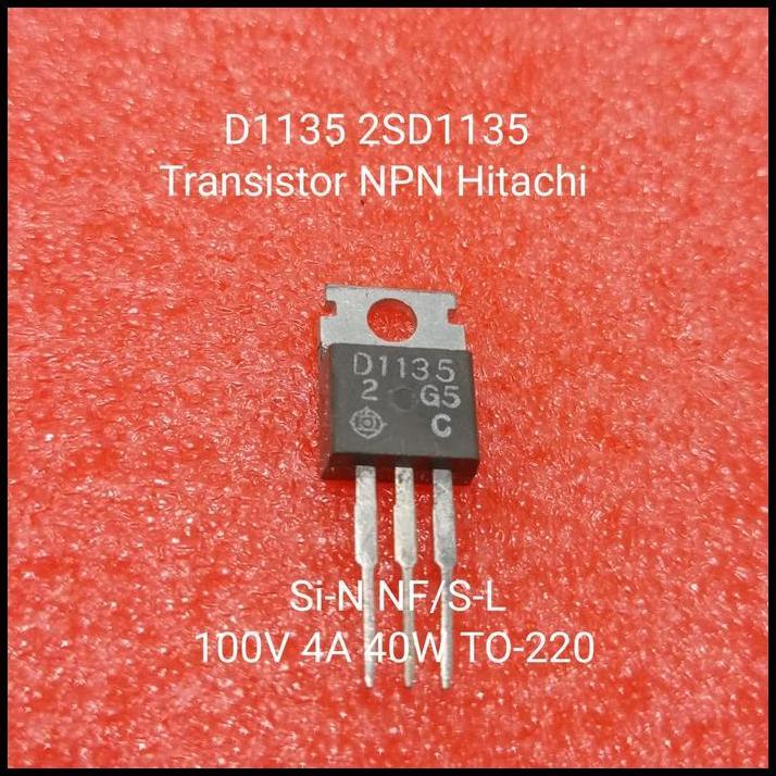 TERLARIS D1135 2SD1135 TRANSISTOR NPN HITACHI TO-220 