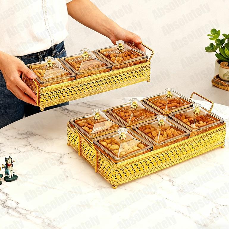 MARTARYNASTALL 6IN1 TOPLES AKRILIK AESTHETIC TOPLES SET TOPLES MEWAH TOPLES MAKANAN RINGAN RUMAH TAN