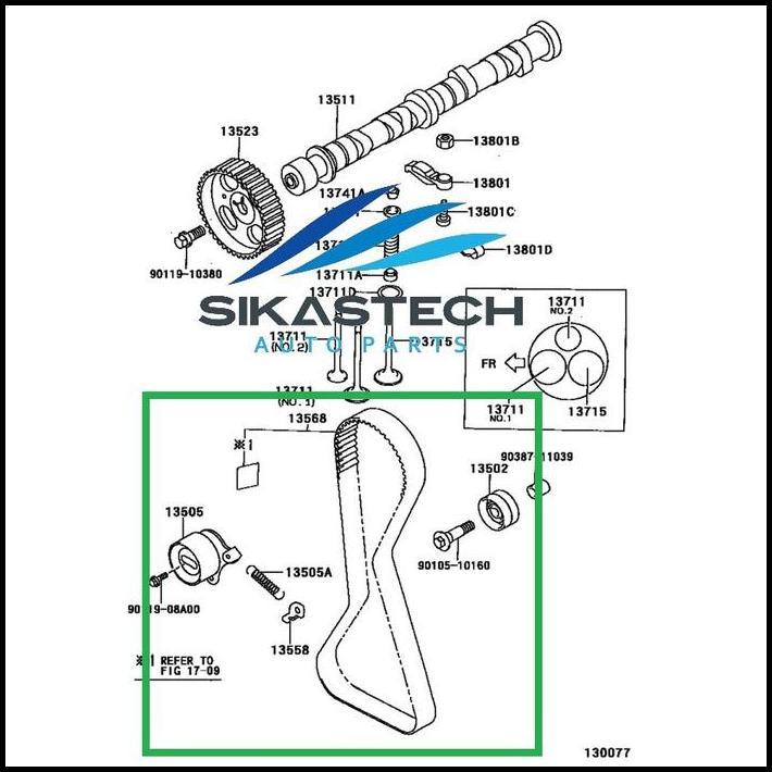GRATIS ONGKIR TIMING BELT STARLET EP80 ORI 13568-19XSP 