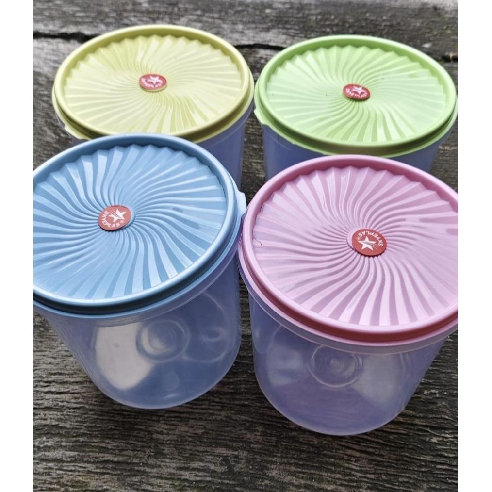 GRALINESYAH PAKET HEMAT 12PCS (1LUSIN)SEALWARE 3LITER SKYEPLAS/TOPLES KERUPUK 3LITER/TOPLES KUE KACA