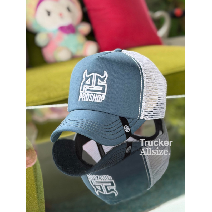 PROSHOP Topi Jaring Pria Dewasa Orginal Distro Biru Putih Dloozy Official 010