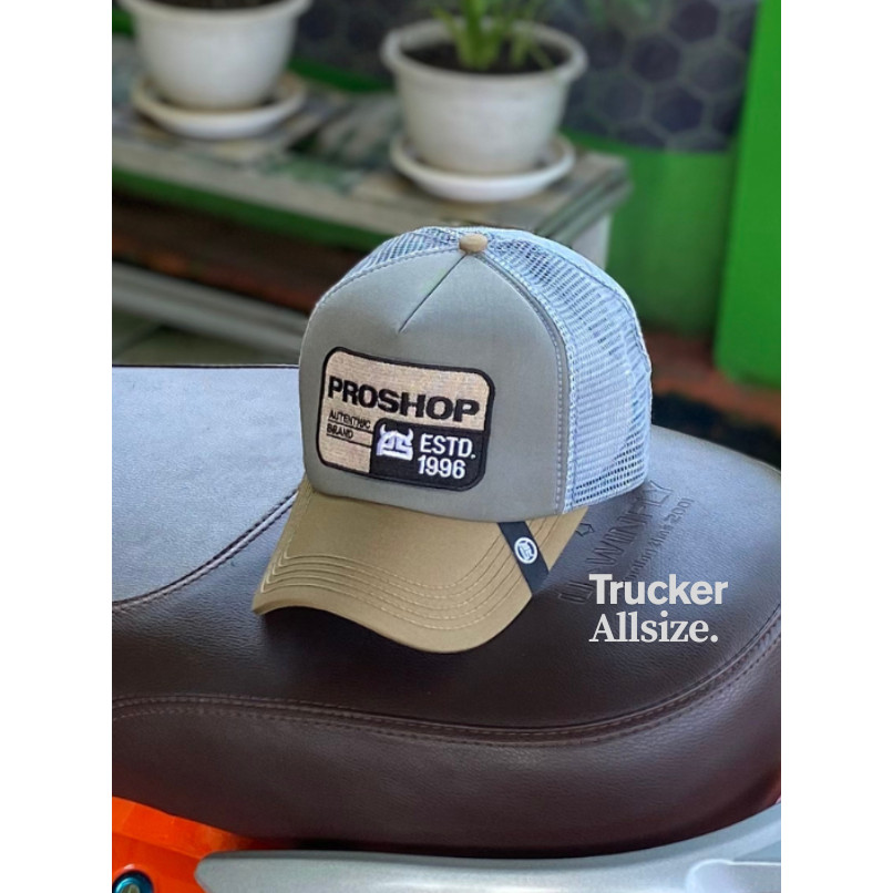PROSHOP Topi Jaring Pria Dewasa Orginal Distro Abu Tan Dloozy Official 01