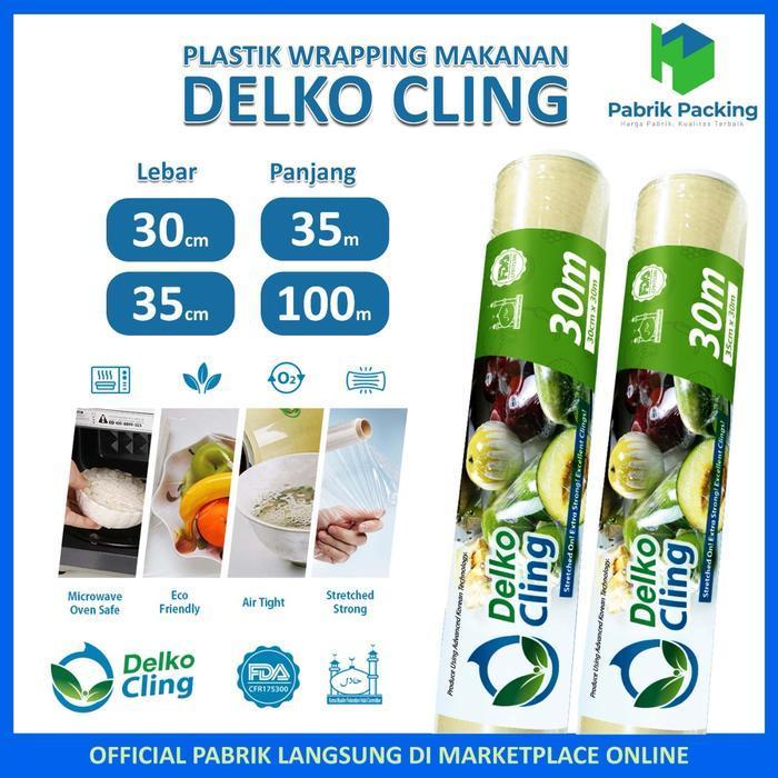 PLASTIK WRAPPING MAKANAN CLING WRAP DELKO DELKO CLING PREMIUM TERMURAH