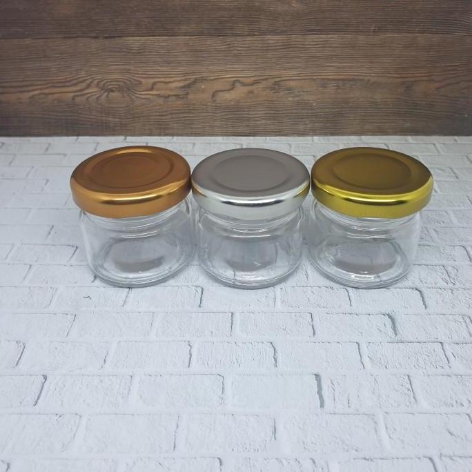 BOTOL MINI 25 ML / JAR KACA 25ML / SELAI / MADU / BUMBU / SAFRON