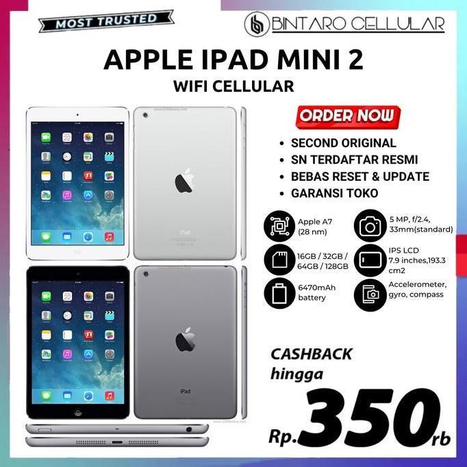 iPad Mini 5 4 3 2 256GB 128GB 64GB 32GB 16GB Wifi Cellular | Second