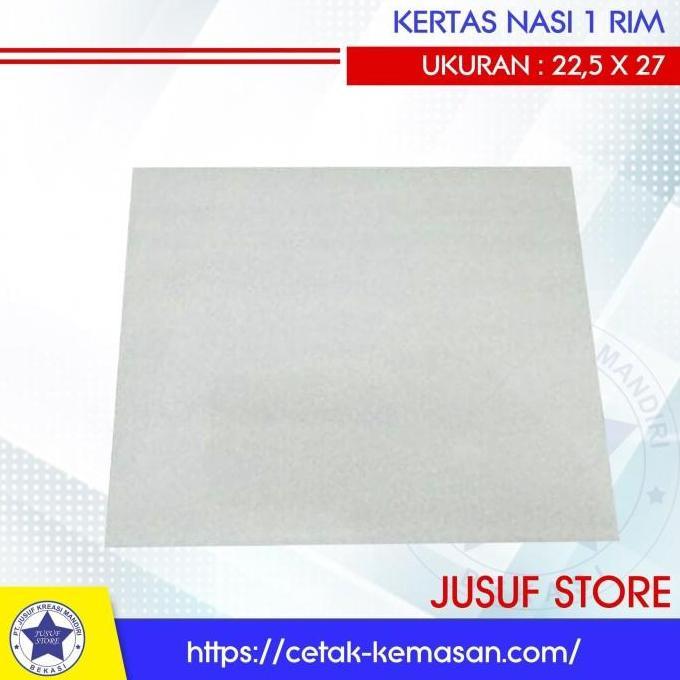 Kertas nasi KFC 22,5x27cm @100lbr