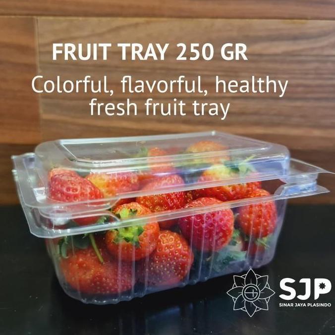 PERDUS Mika buah strawberry 250 gr|Mika stroberi 250 gr ada pengunci