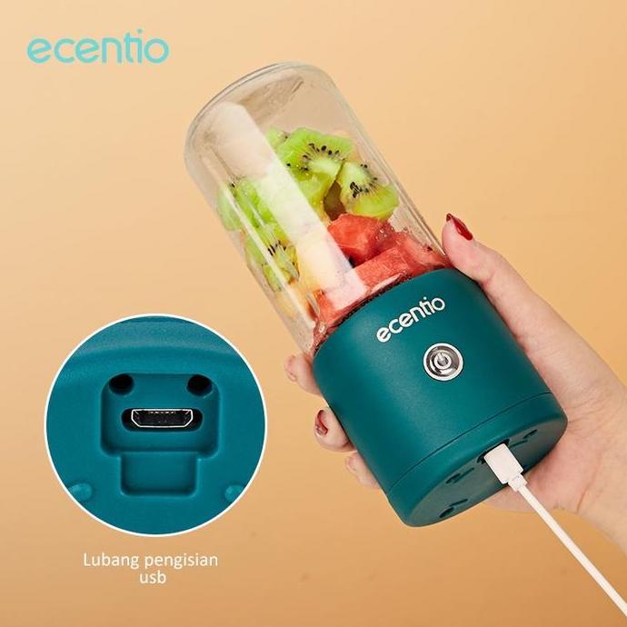 ecentio 4 Mata/8 Mata Blender 2 cangkir Mini Kaca Juice Blender