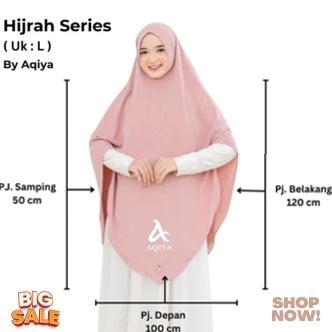 Original Aqiya Hijrah - Khimar Hijab Kerudung Syari Premium Bergo Panjang Jumbo Syari Terbaru Kekini