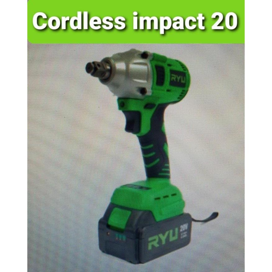 Ryu Cordless Impact Wrench 20V / Impact Wrench Baterai