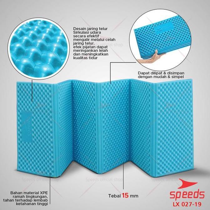 Tensione- Speeds Matras Yoga Foam Xpe 15Mm Alas Bantalan Duduk Lantai Karpet Matras Lipat Foam Doubl