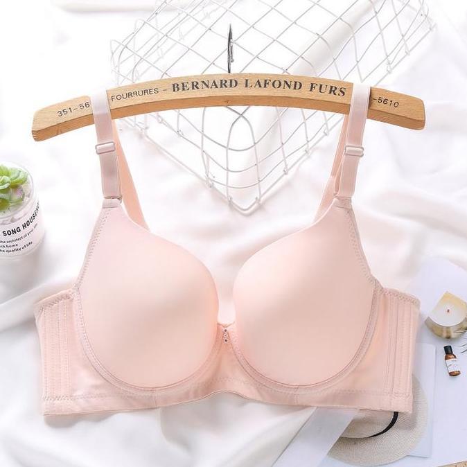 Tensione- Bra Big Size Ada Kawat Bahan Licin Busa Tipis Cup Jumbo D-E 4Kait Import