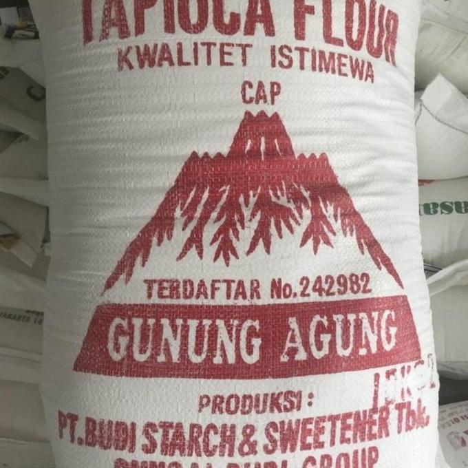 TEPUNG TAPIOKA GUNUNG AGUNG 25KG TEPUNG SAGU CURAH 1 KARUNG HARGA GROSIR MURAH KUALITAS TERJAMIN LEN