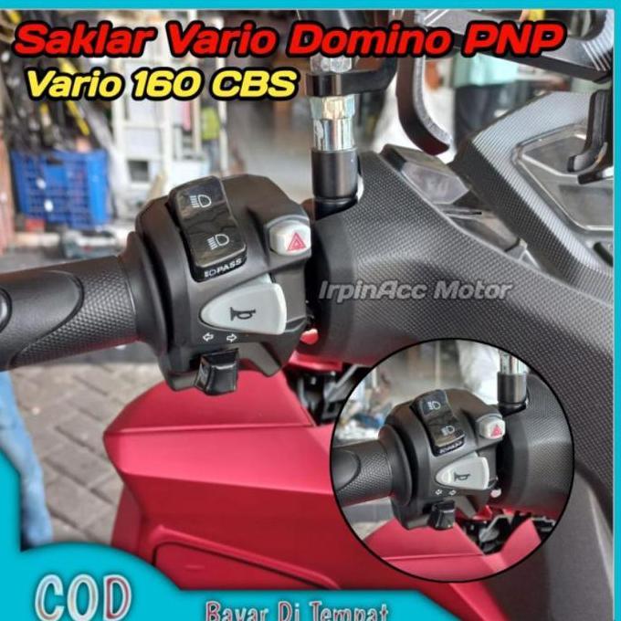 Saklar Switch  Domino/BSM PASS Bimm Hazard pnp Vario 125 150 2018 2019 2020 2021 2022 2023  Vario 16