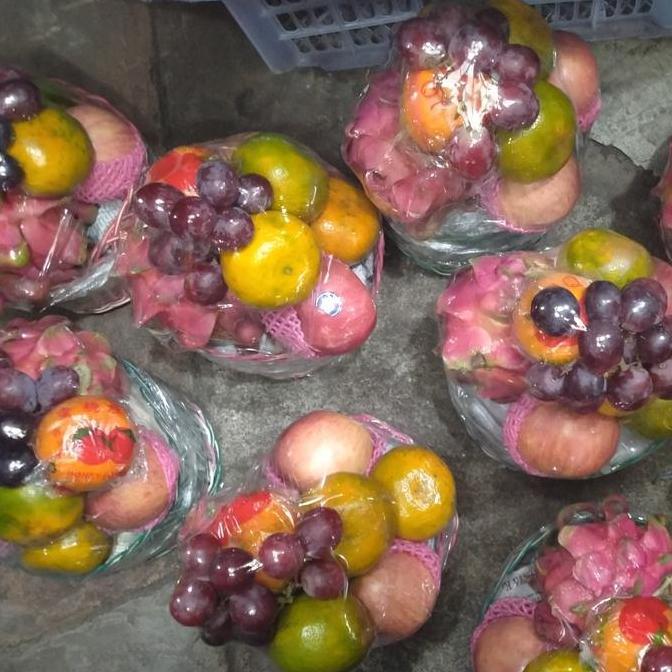 Parcel Buah Kecil Keranjang Bulat TD