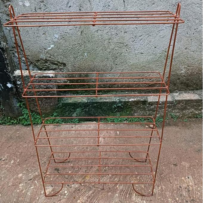 Rak Pot 4 Susun / Rak Pot Besi / Rak Pot Bunga / Rak Sepatu Baru