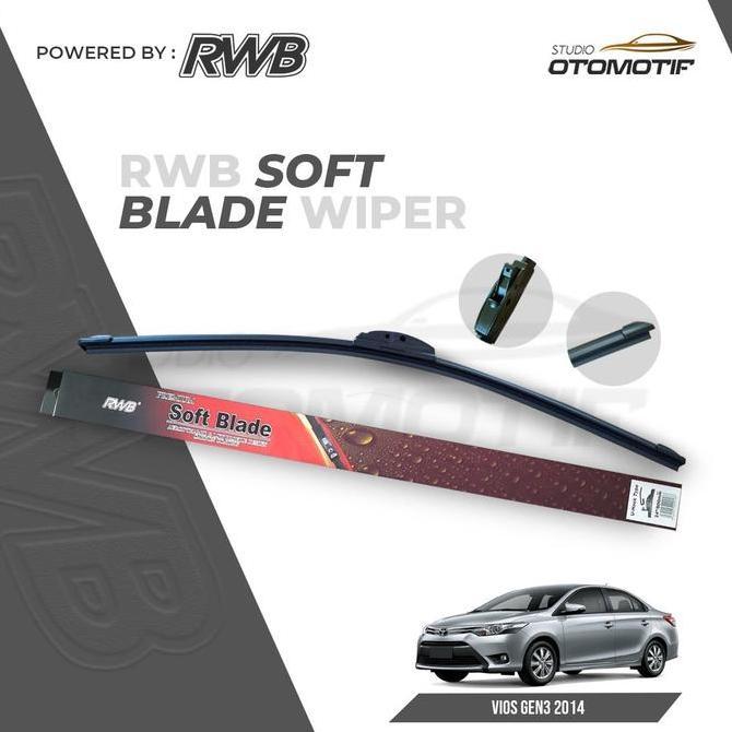 RWB S52 WIPER VIOS GEN3 2014 SOFT FRAMELESS WIPER WINDSHIELD VIOS GEN3 DISKON