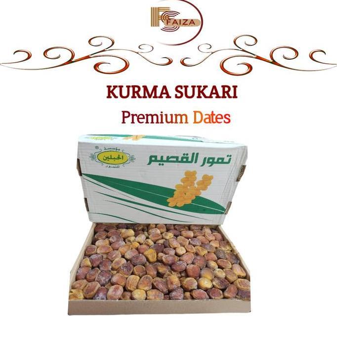 Kurma Sukari Dus 3 Kg - Kurma Basah Enak Super Premium LM