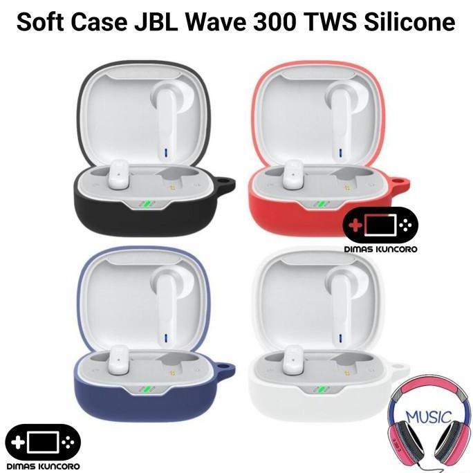 SOFT CASE JBL WAVE 300 TWS SILICONE SILICON 300TWS BUMPER CASING SHELL LOW LATENCY