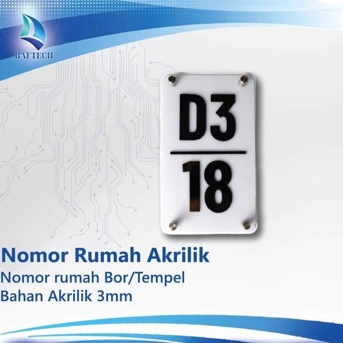 TERBARU PLAT NOMOR RUMAH AKRILIK STAINLESS / NOMER RUMAH ACRYLIC