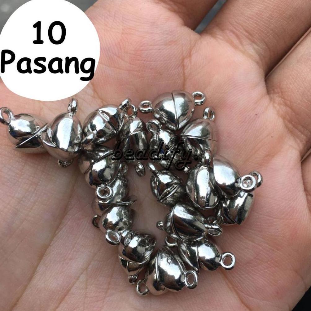 Manik Magnet Couple Hati Love untuk Pasangan Liontin Gelang